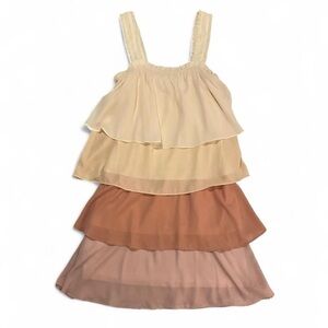 ANDREE BY UNIT Cream and Pink Dress